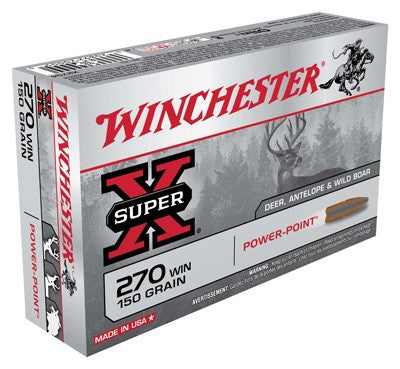 Winchester Super-X Power-Point 150 Grain .270 Winchester 2850 fps 020892200050