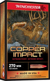 Winchester Copper Impact Rifle Ammo 270 WSM 130 gr  Copper Impact LF 20 rd 