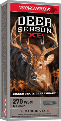 Winchester .270 WSM Deer Season XP 130 grain Extreme Point ammunition