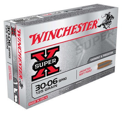 Winchester .30-06 Springfield Super-X 125 grain Pointed Soft Point ammunition
