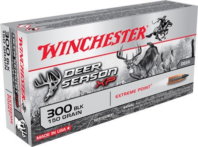 Winchester DEER SEASON XP Extreme Point 150 Grain .300 AAC Blackout 1900 fps 020892222670