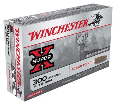 Winchester .300 Winchester Mag Super-X Power-Point 180 grain Pointed Soft Point ammunition