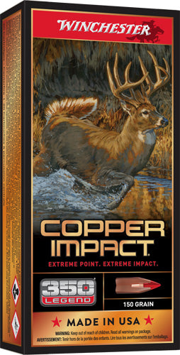 Winchester Deer Season XP Copper Impact Copper Extreme Point Lead-Free 150 Grain .350 Legend 2260 fps 020892230316