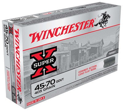 Winchester .45-70 Government Super X Cowboy Action 405 grain Lead Flat Nose ammunition