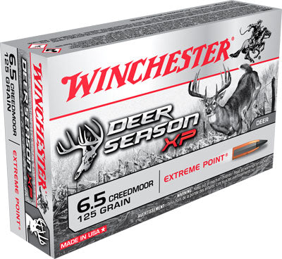 Winchester Deer Season XP Extreme Point 125 Grain 6.5mm Creedmoor 2850 fps 020892223103
