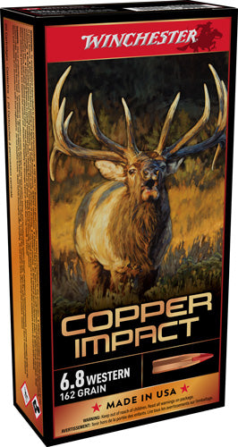 Winchester Copper Impact Copper Extreme Point Lead-Free 162 Grain 6.8 Western 2875 fps 020892229778