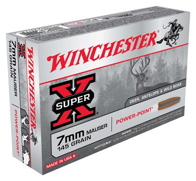 Winchester Super X Power-Point 145 Grain 7mm Mauser 2660 fps 020892201736