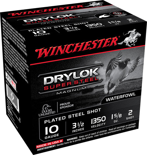 Winchester XSC102 Drylok Super Steel Magnum 10 Gauge 3.5" 1-5/8oz 2 Shot 1350 fps 020892017108