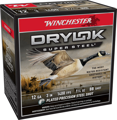 Winchester XSV123BB Drylok Super Steel Magnum 12 Gauge 3" 1-1/4oz BB 1400 fps 020892007697