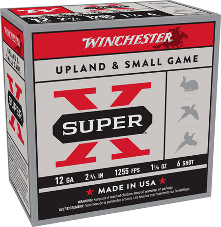 Winchester XU12H6   12 Gauge 2.75" 1-1/8oz 6 Shot 1255 FPS. 020892013186