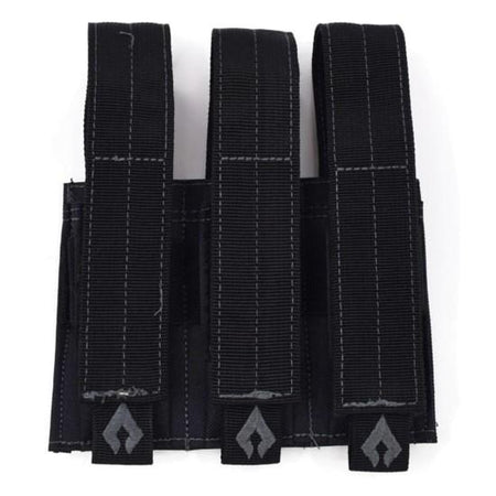 AWM Pistol Triple Mag Pouch MOLLE Compatible Black