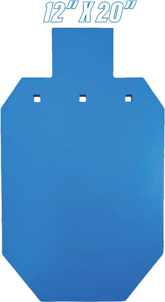 BASH AR500 Two-Third Size Silhouette Shooting Target 12x20 Inch, Half-Inch Thick