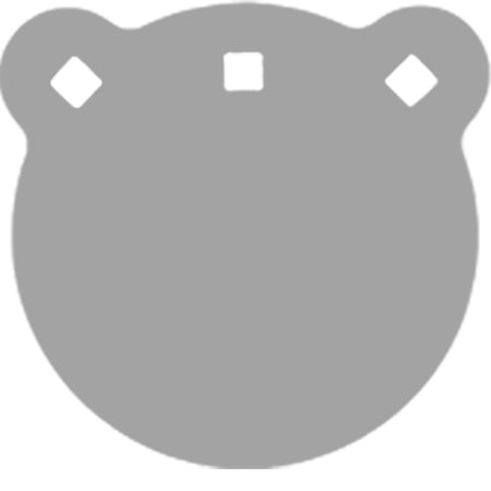 BASH AR500 Round Gong Shooting Target 6" Diameter, Half-Inch Thick