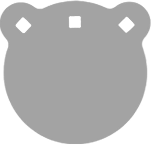 BASH AR500 Round Gong Shooting Target 6" Diameter, Half-Inch Thick