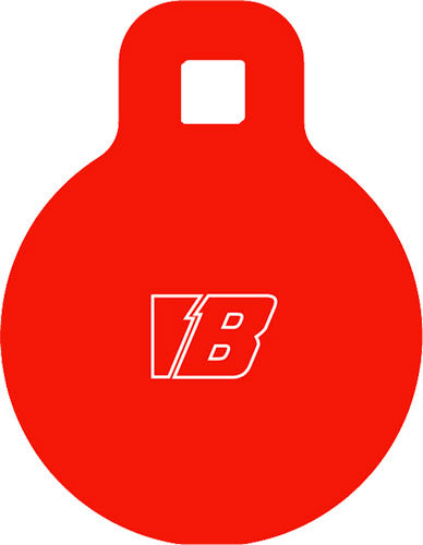 BASH AR500 Round Gong Shooting Target 4" Diameter, Five-Sixteenths Inch Thick