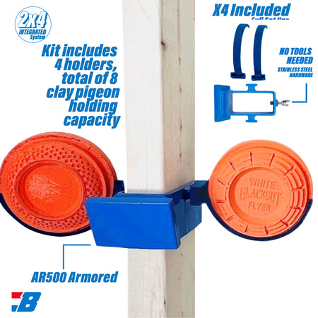 BASH Steel Target Stand 2x4 Clay Pigeon Holder