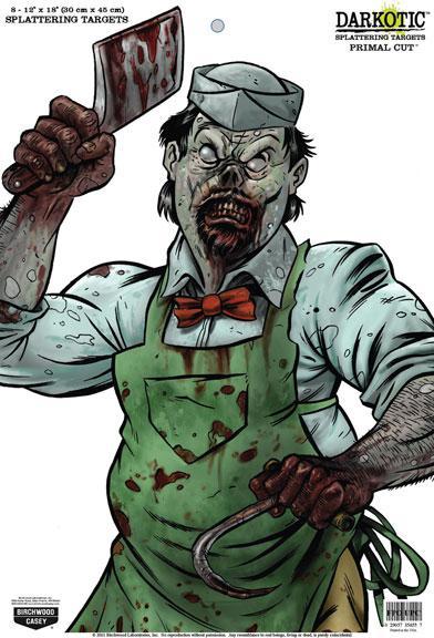 Birchwood Casey Darkotic Splatter Targets 8/Pack 12" x 18" Zombie Design