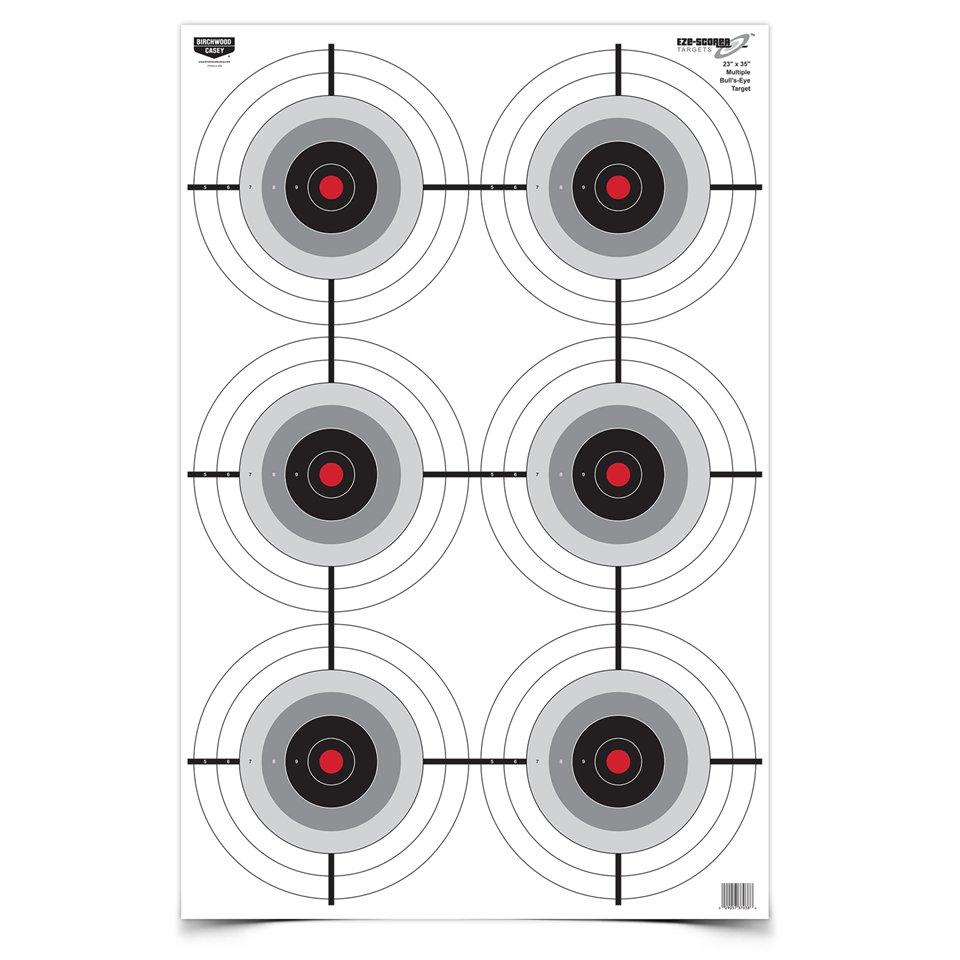 Birchwood Casey Eze-Scorer 5-Pack Paper Targets 23x35" Multiple Bull's-Eye