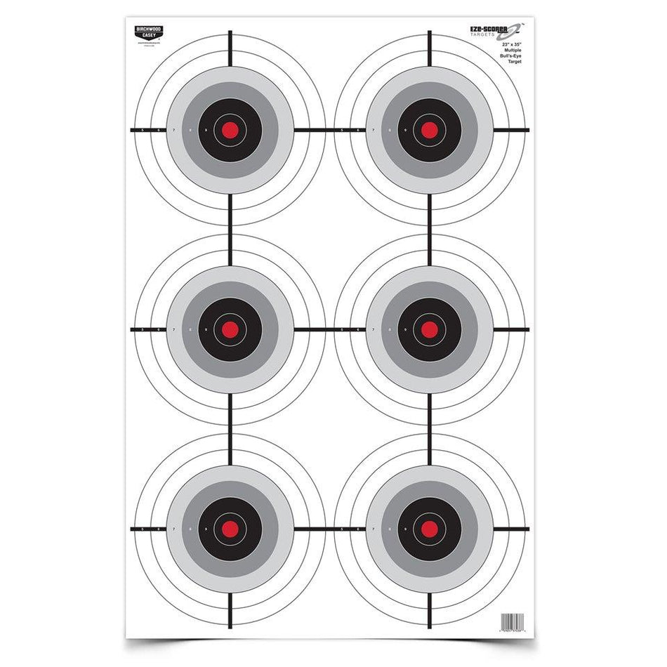 Birchwood Casey Eze-Scorer 5-Pack Paper Targets 23x35" Multiple Bull's-Eye