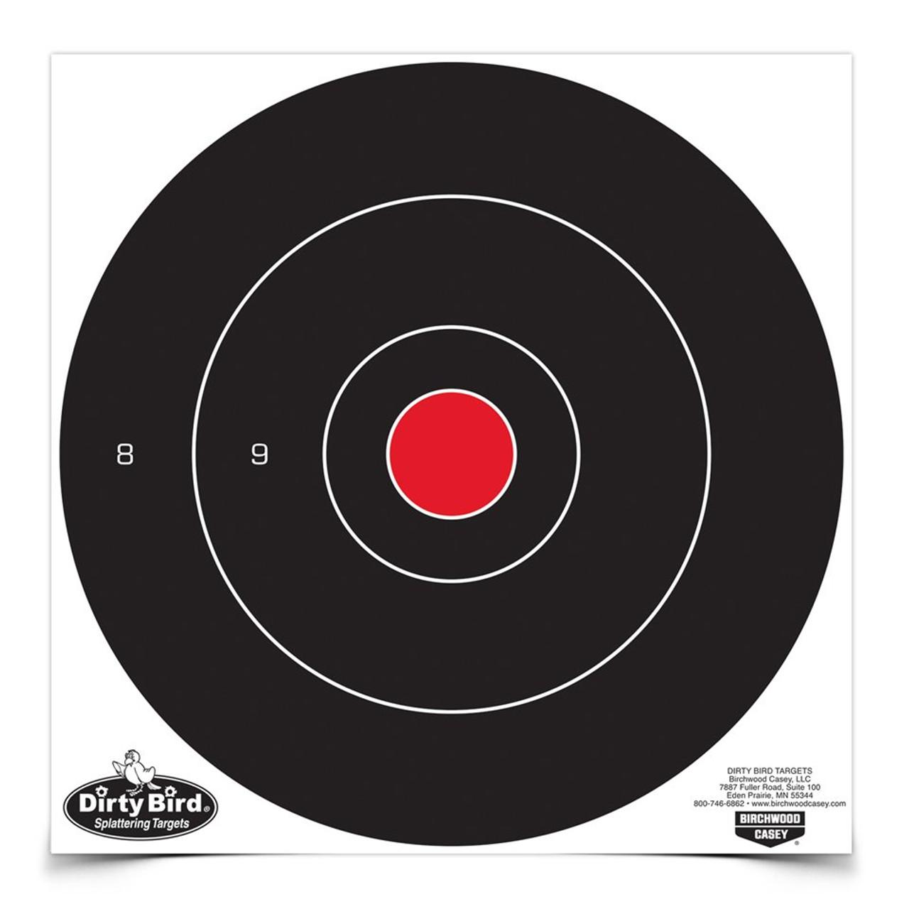 Birchwood Casey 12" Dirty Bird Bull's-Eye Shooting Target 100/ct