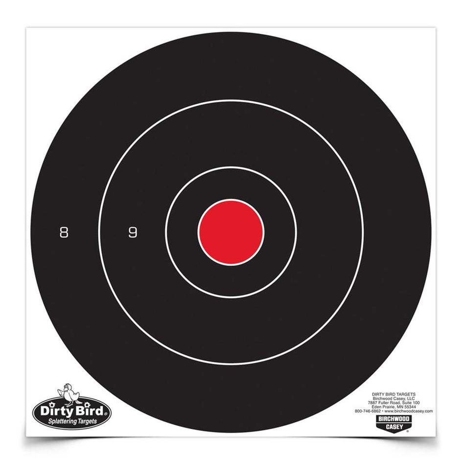 Birchwood Casey 12" Dirty Bird Bull's-Eye Shooting Target 100/ct