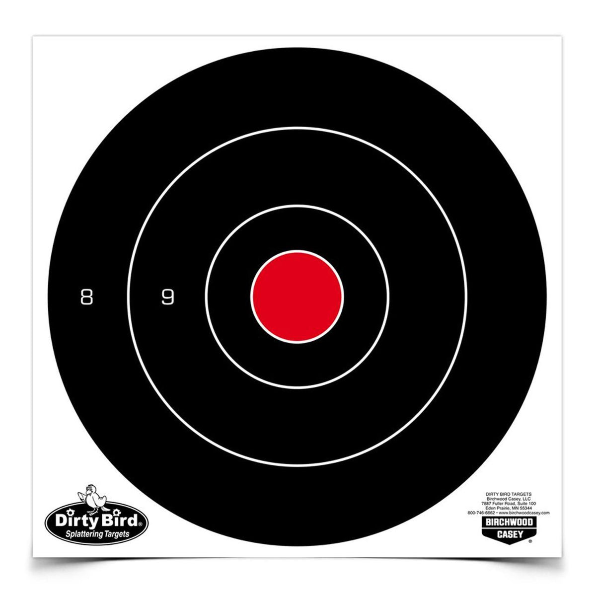 Birchwood Casey Dirty Bird 200-Pack 8" Bull's-Eye Shooting Targets