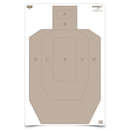 Birchwood Casey EZE-Scorer Paper IPSC Silhouette Practice Targets 100ct 23x35