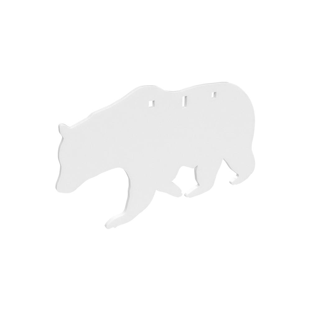 Birchwood Casey 3/8" AR500 Bear Silhouette Shooting Plate Target 3-Hole