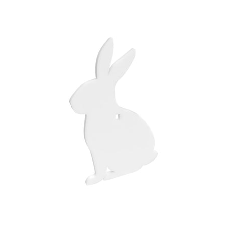 Birchwood Casey AR500 3/8" Steel Rabbit 1-Hole Silhouette Target White