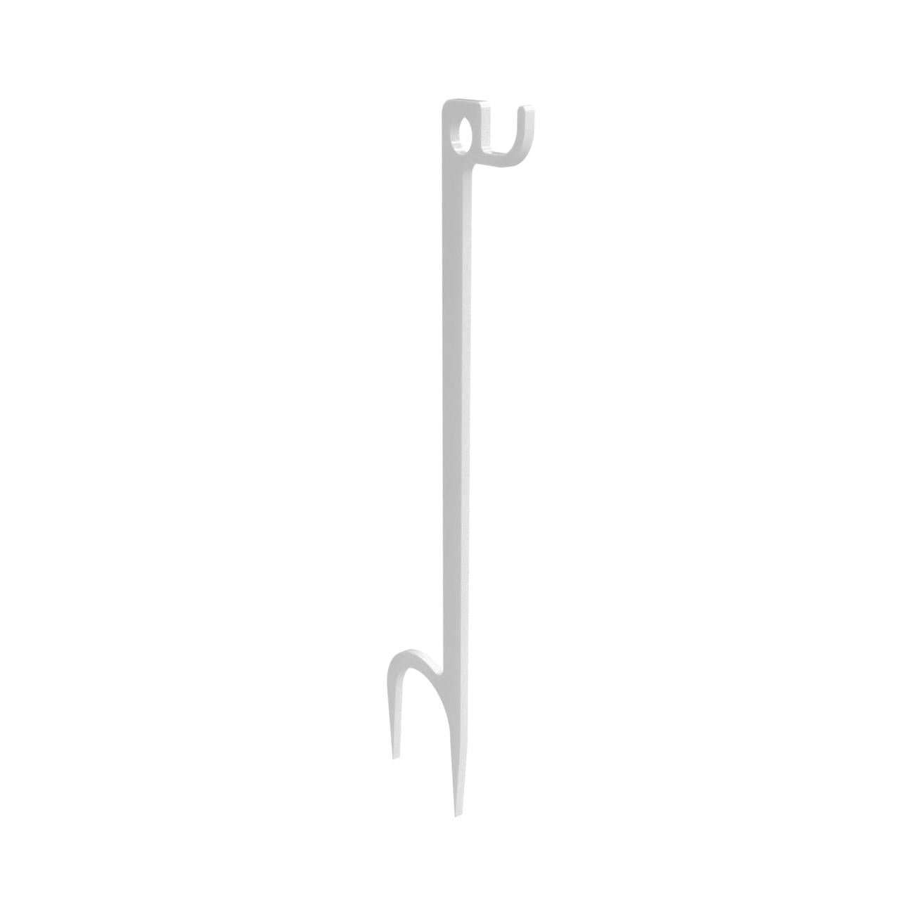 Birchwood Casey AR500 Steel Single Hook Target Ground Stake White 30"