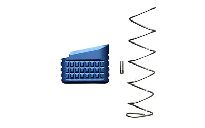 Backup Tactical G1923MEXT-BLU Blue Frag Pattern Mag Extension, Glock 17/19/22/23, +5 Round Capacity