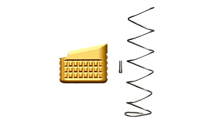 Backup Tactical FDE +5 Round Magazine Extension, Fits Glock 17/19/22/23, Anodized Aluminum with Spring G1923MEXT-FDE
