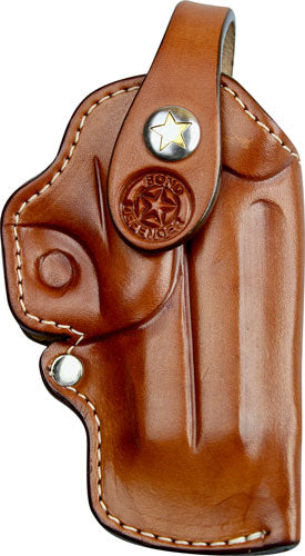 Bond Arms 3.5" RH Tan Leather Clip Holster with Full Trigger Guard