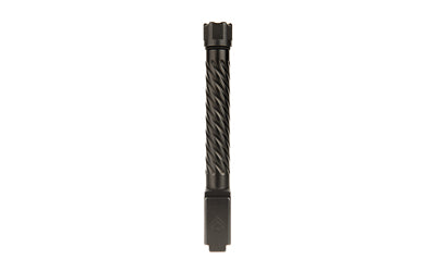 BA Premium Series Glock 17 Gen 5 9mm 5" Threaded Pistol Barrel, Spiral Fluting, QPQ Black Finish, 1/2x28