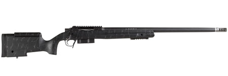 Christensen Arms 8010400500 BA Tactical Long Range 6mm Creedmoor 4+1 24" Carbon Fiber Barrel, Black Nitride Finish, Black with Gray Webbing Stock