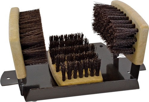 PSP Outdoor Boot Brush with Carbon Steel Scraper Base