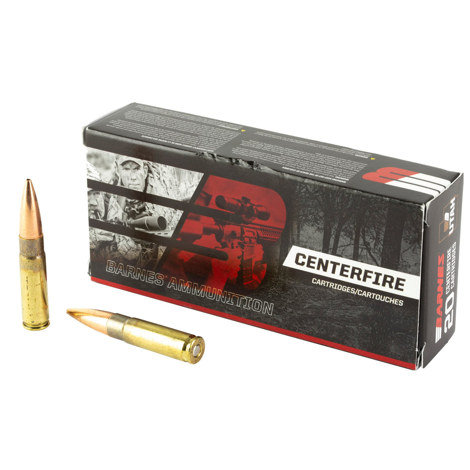 Barnes .300 AAC Blackout Centerfire Rifle 120 grain Jacketed Hollow Point ammunition