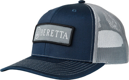 Beretta SDY Trucker Cap with Rectangular Patch Navy Blue