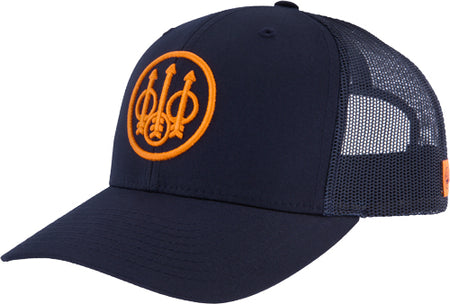 Beretta Straightpull Trucker Cap with Circle Patch Navy Blue