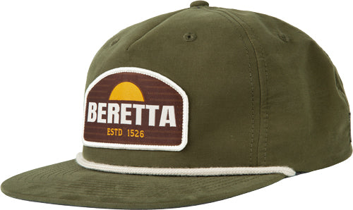 Beretta Sunset Rope Brim Trucker Cap Dark Green