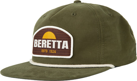 Beretta Sunset Rope Brim Trucker Cap Dark Green