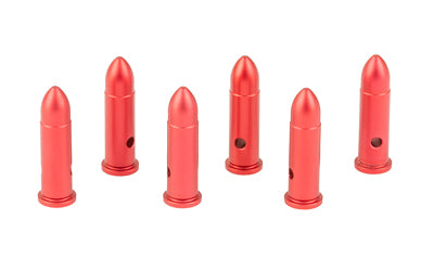 Birchwood Casey DURACAP 22LR Snap Cap Training Rounds Hard Anodized Aluminum Red 6 Pack