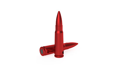 Birchwood Casey DURACAP Training Rounds, 7.62 Caliber, Red Anodized Aluminum, 4 Count