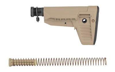 Bravo Company Mod 1 SOPMOD Stock Kit Mil-Spec Extension QD End Plate Lock Nut FDE BCM-GFSK-MOD1-SPMD-FDE