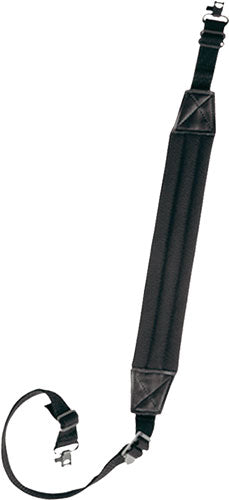 Bulldog Black Padded 1-Inch Rifle Sling with Quick-Release Straps and Swivels