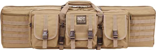 Bulldog Double Tactical 42 Inch Firearm Case 3 Access Pockets Tan