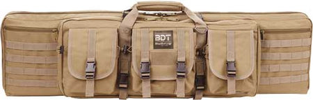 Bulldog Double Tactical 42 Inch Firearm Case 3 Access Pockets Tan
