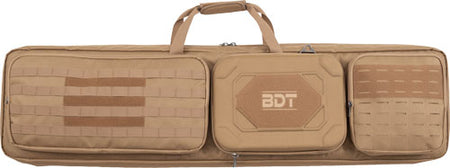 BULLDOG 48" DOUBLE SUPPRESSOR TACTICAL RIFLE CASE TAN