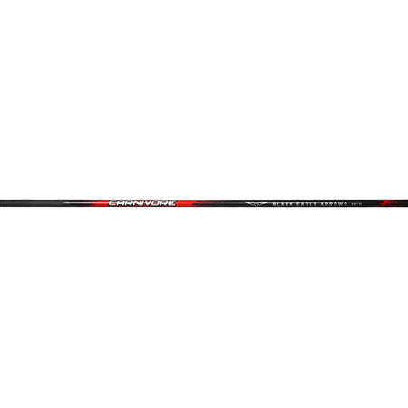 Black Eagle Carnivore Arrows .001 3050 High-Modulus Carbon Shafts 12-Pack