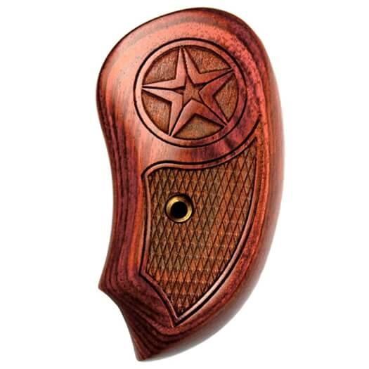 Bond Arms Extended Rosewood Grips with Star-On-Star Pattern All Frames